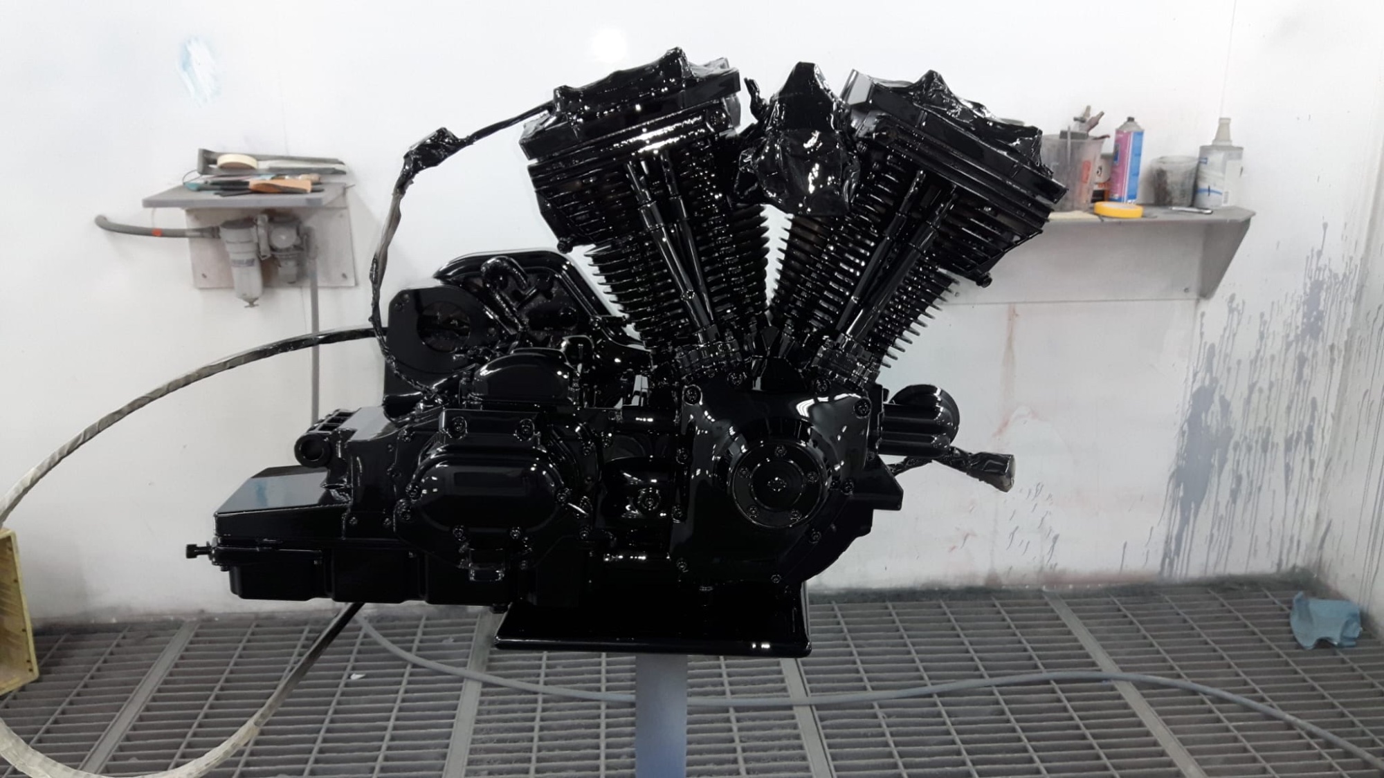 Voor – Harley Davidson motorblok